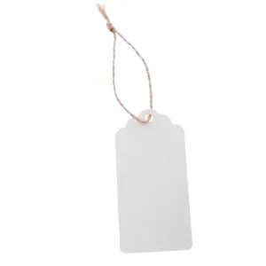 100 Pieces Blank Kraft Paper Tags Wedding Party Gift Hanging Labels White