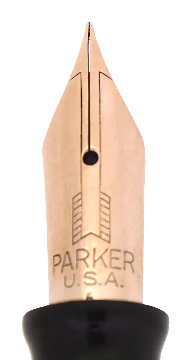 1946 PARKER VACUMATIC MAJOR AZURE BLUE PEARL FOUNTAIN PEN RESTORED