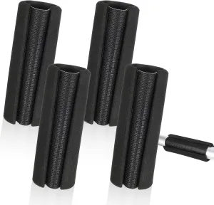 4 Pcs 4.3 Inch Handle Grips, Foam Bike Handlebar Grips, Soft Buffer Tube Cover Bucket Handle Grips, Comfortable Handle Covers for Fitness Home Garden Bicycle Exercise Equipment Handlebar Replacement