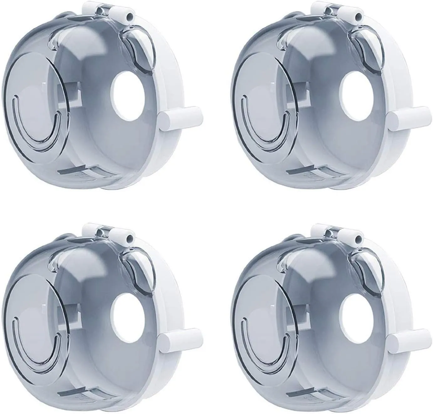 4pcs Stove Knob Covers, Baby Proof Kids Safety Oven Gas Universal Design Stove Knob Cap Protection Locks Pet Proofing for Switch Toddler Kitchen, Transparent