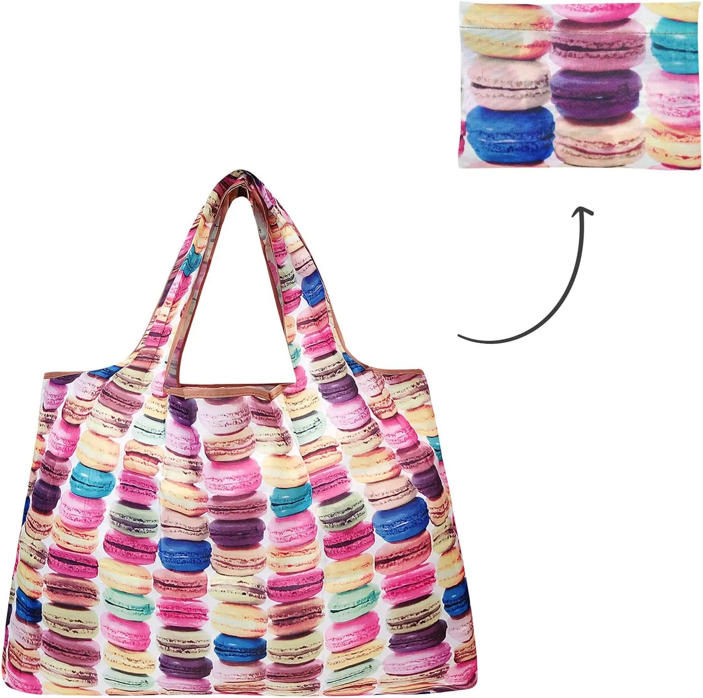 Allydrew Large Foldable Tote Nylon Reusable Grocery Bags