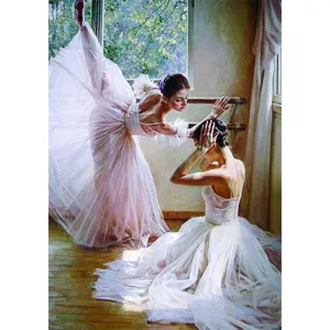 Ballet Girl - 5D DIY Round Drill Diamond Painting (Canvas 30x40cm/11.81x15.71in )