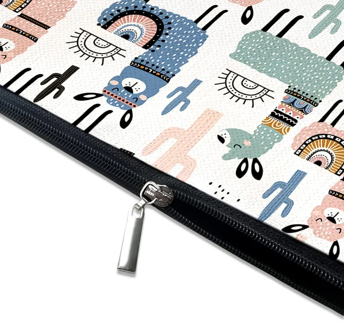Cute Makeup Bag for Purse Canvas Waterproof Funny Cosmetic Bags for Women Zipper Travel Toiletry Pouch-Alpaca Makeup Bags