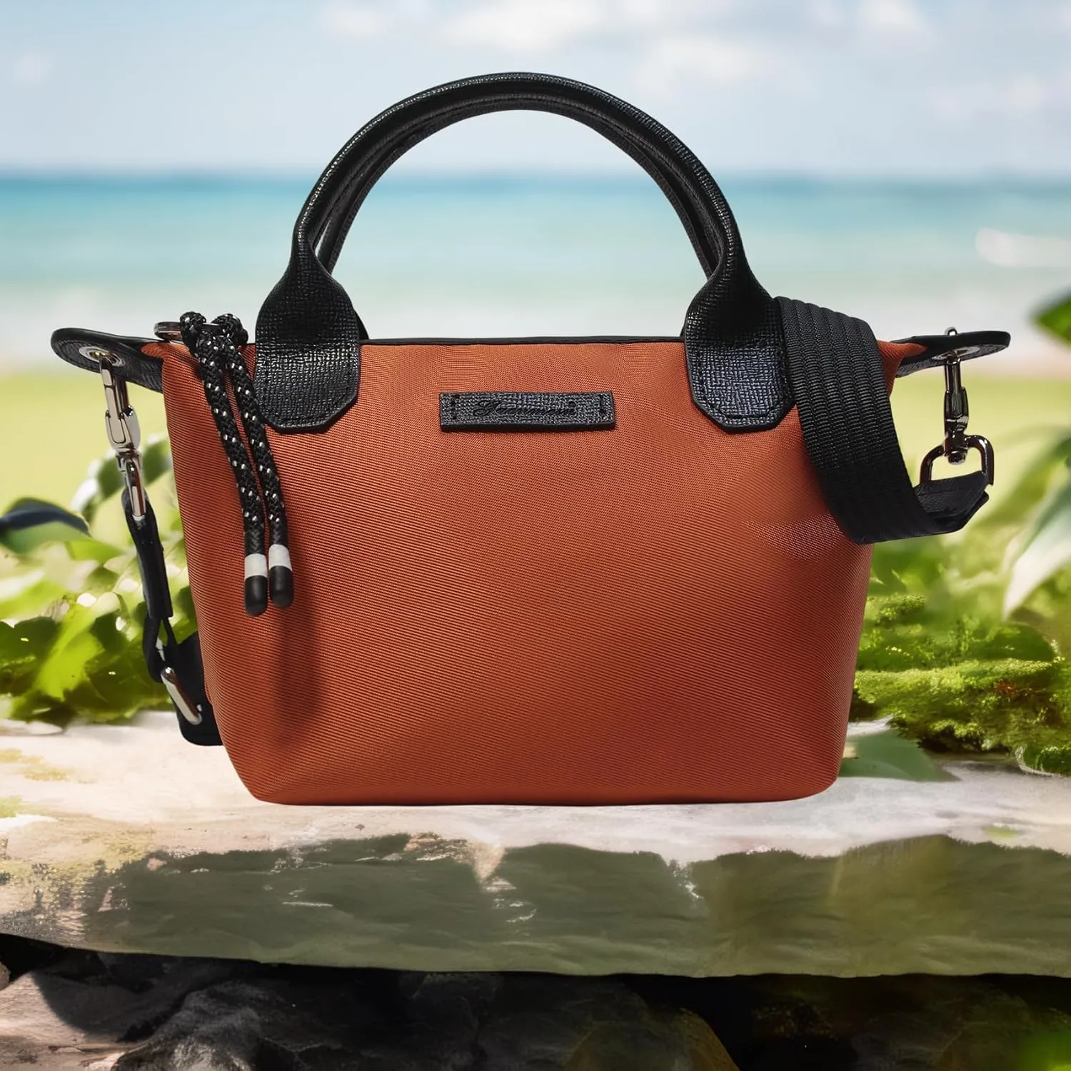 Designer Mini Tote Bag for Women - Lightweight Crossbody Purse with Adjustable Dual Straps (2-Way Carry)