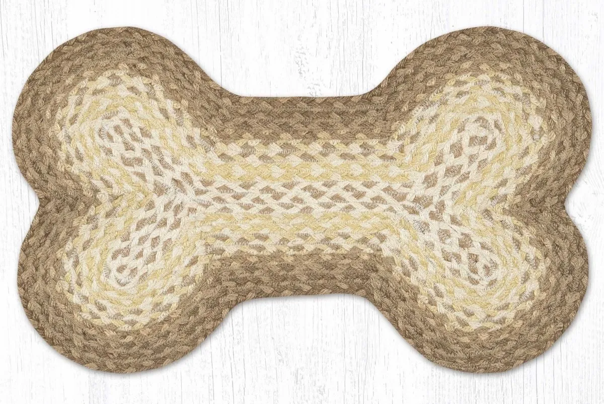 Dog Bone Rug - Natural
