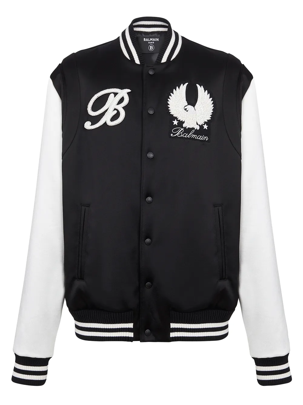Embroidered Badges Satined Blouson