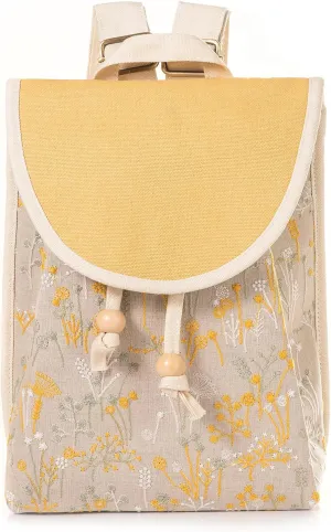 Goodhan Floral Embroidered Backpack Purse for Women Small Travel Handbag Shoulder Bag Daypack