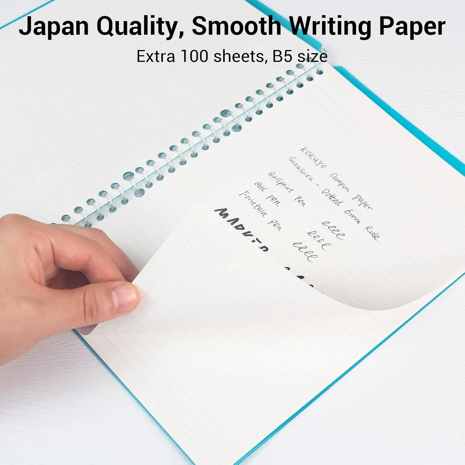 Kokuyo Campus Smart Ring Binders 3 Pack, B5 Notebook Binder  100 Sheet Refiller Paper, 25 Sheet Capacity, 26 Rings, Lemon Mix, Perfect for Work, Study & Journal, Japan Import