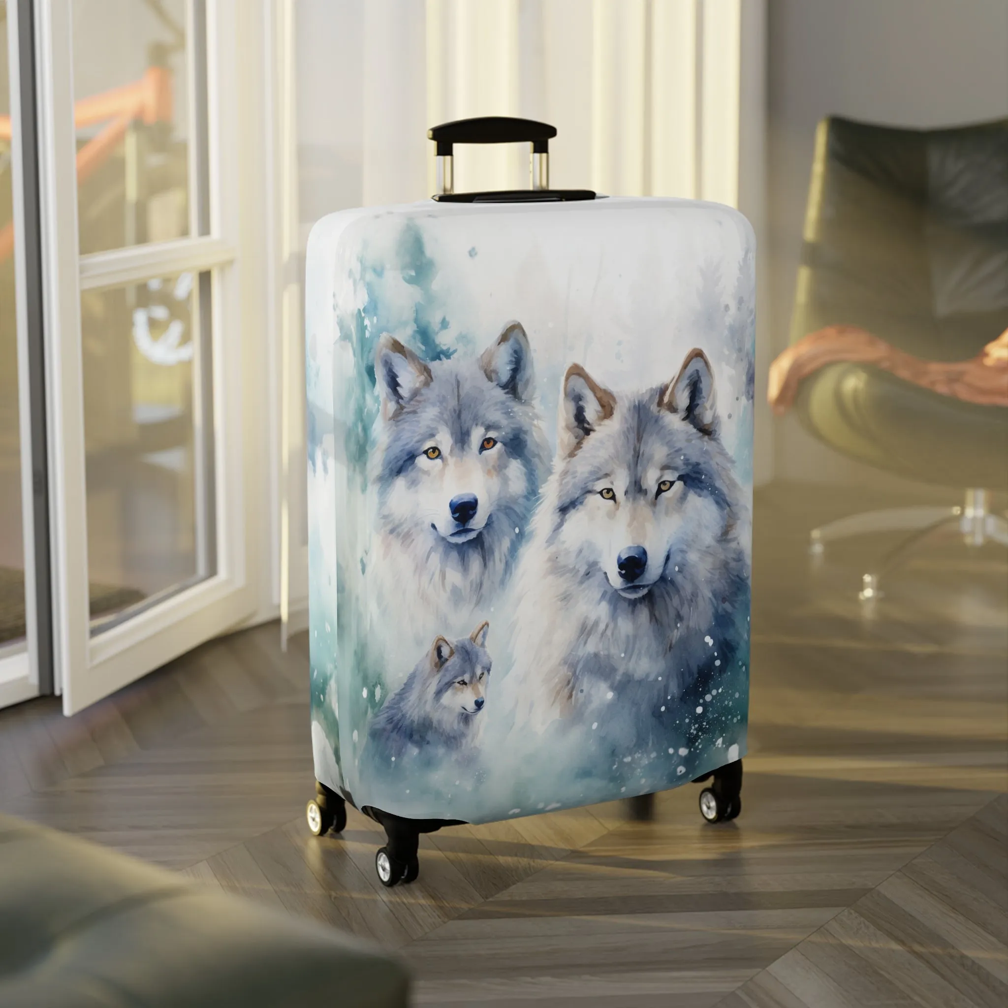 Luggage Cover, Wolves, awd-566