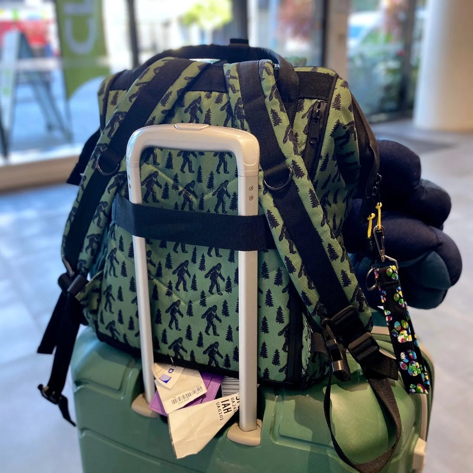 Opossum Blossom Laptop Backpack