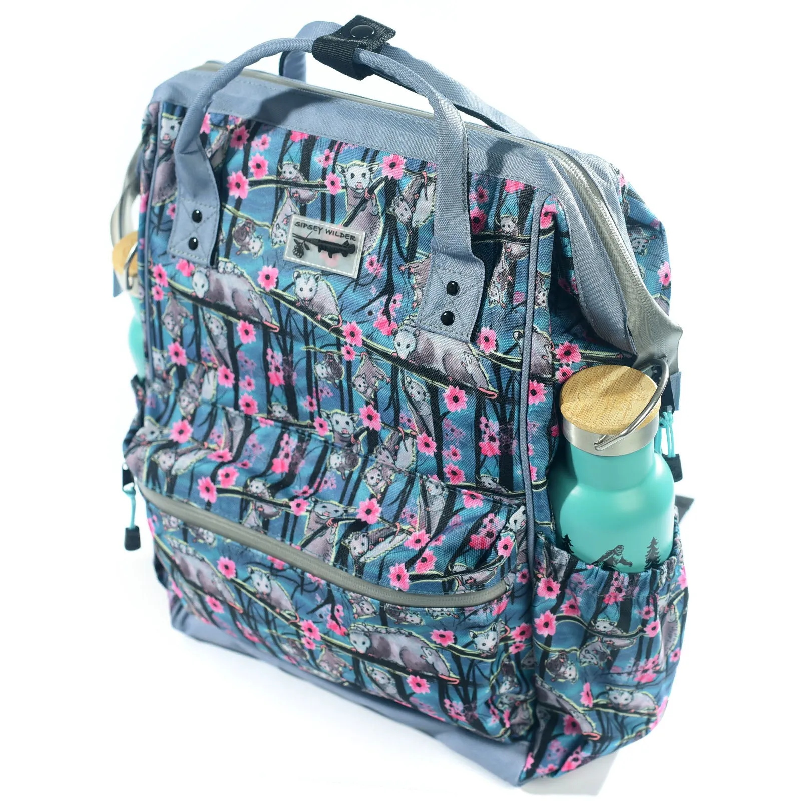 Opossum Blossom Laptop Backpack