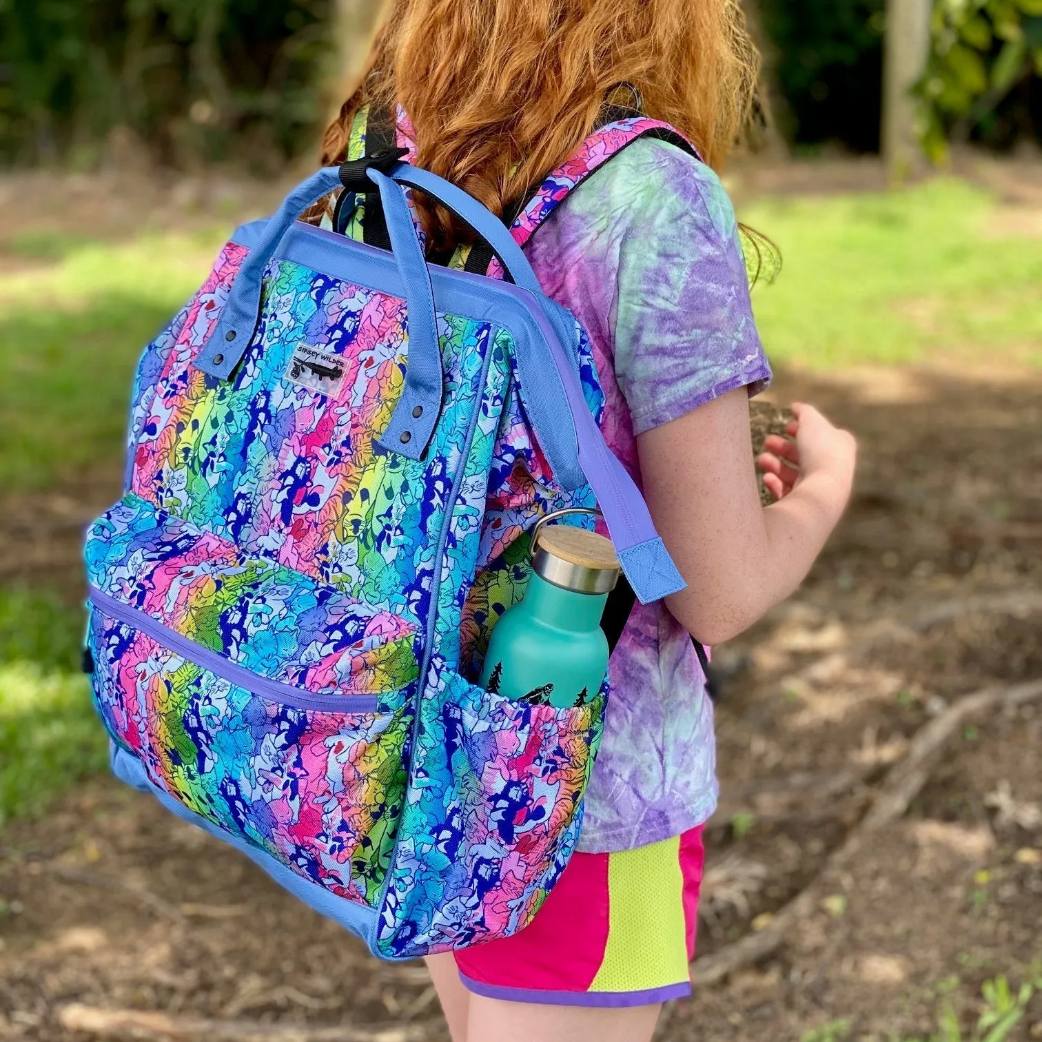 Opossum Blossom Laptop Backpack