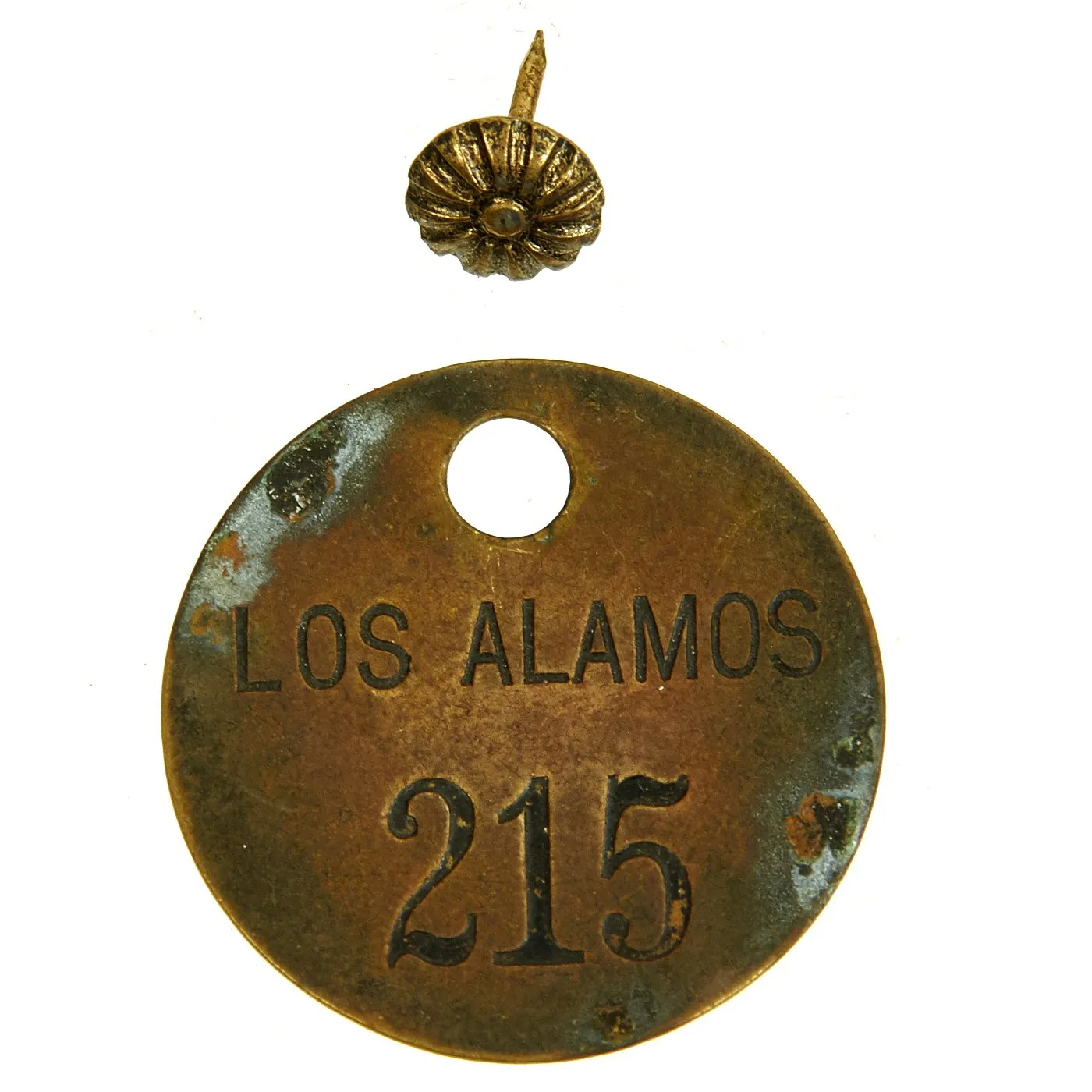 Original U.S. WWII Los Alamos Manhattan Project Badge and Insignia Set