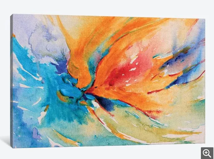 Printed Abstract Wall Art for Living Room & Bedroom – Canvas Wall Decor – Modern Printed Artwork