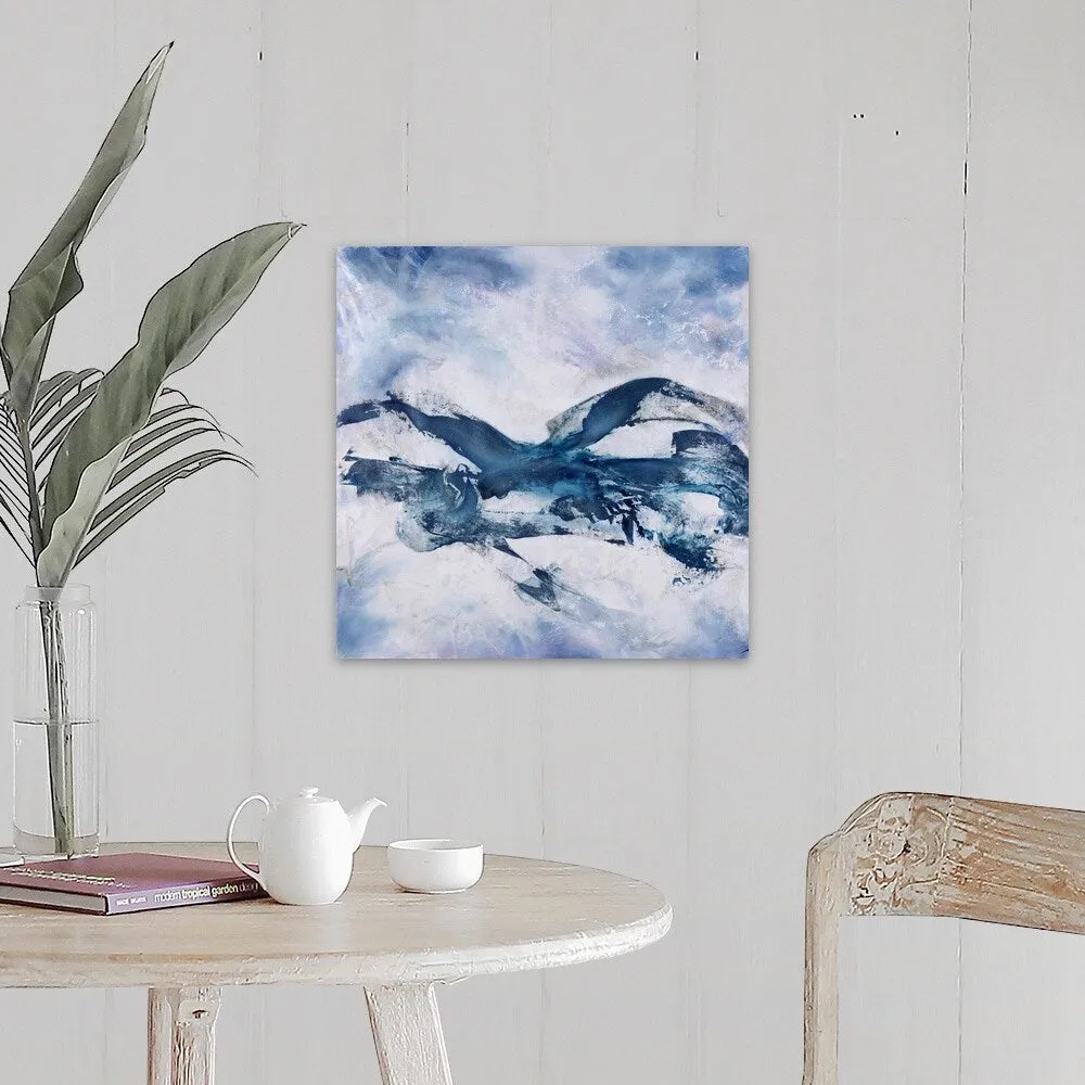 "Azure Gesture" Canvas Wall Art