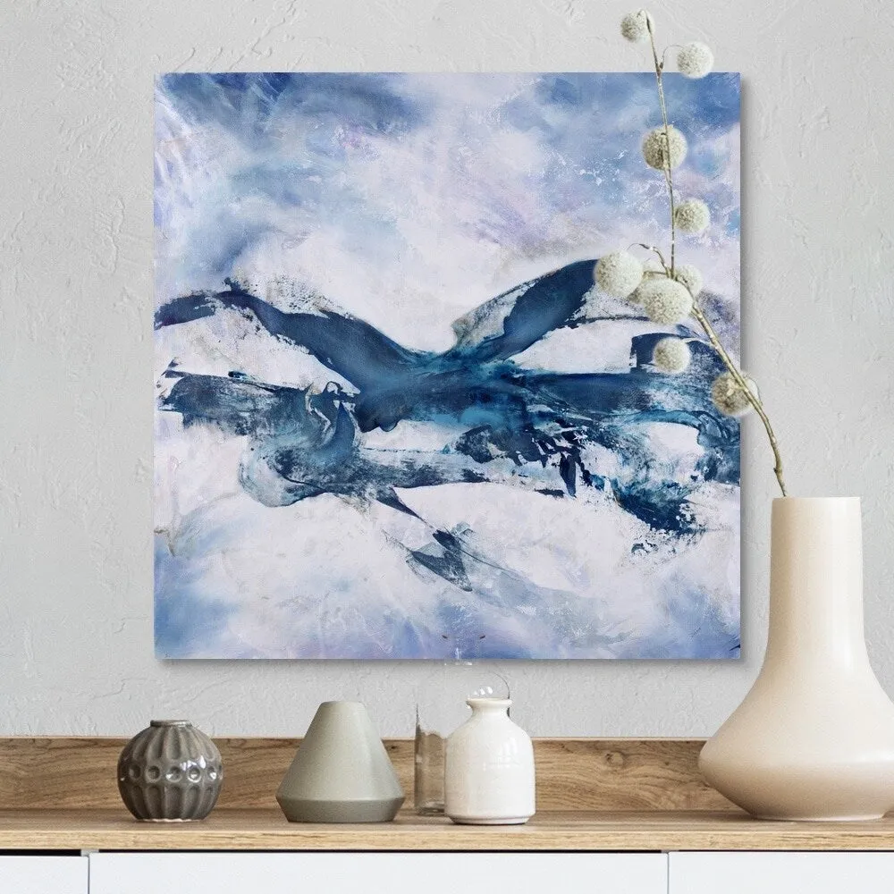 "Azure Gesture" Canvas Wall Art