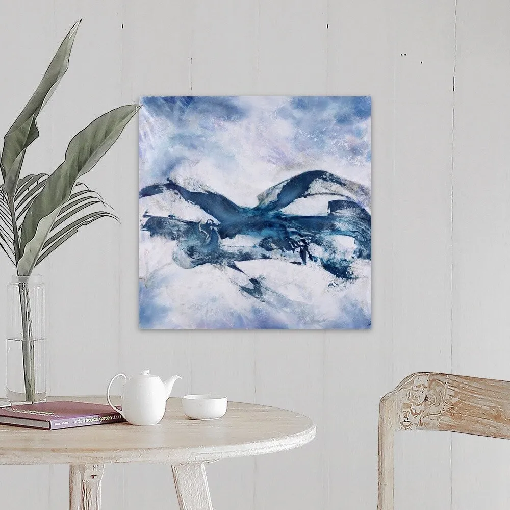 "Azure Gesture" Canvas Wall Art
