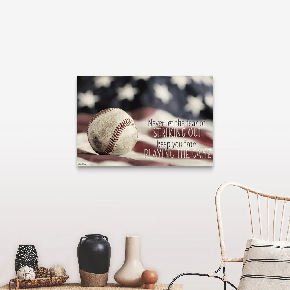 "Baseball - Playing the Game" Canvas Wall Art