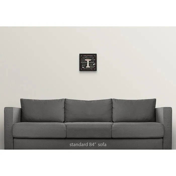 "Bath II Black" Canvas Wall Art