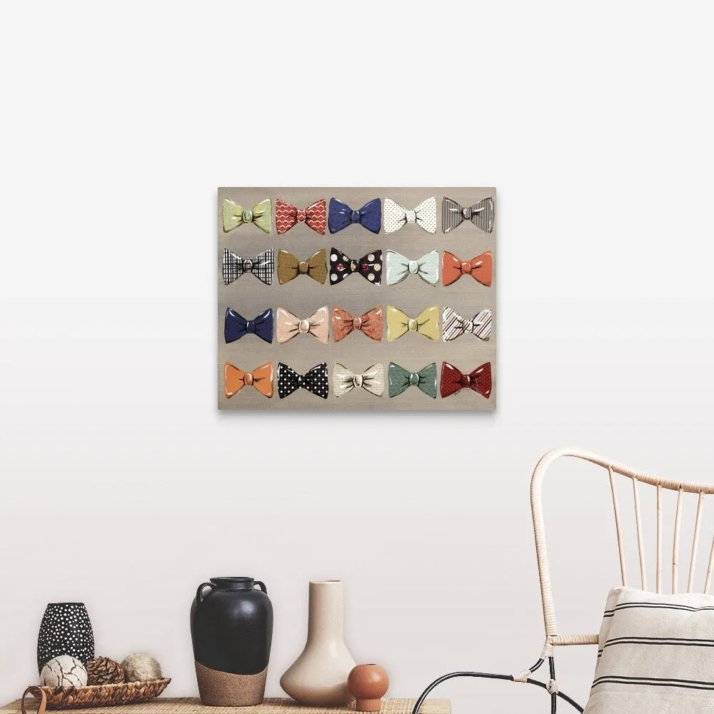"Bowtie Affair" Canvas Wall Art