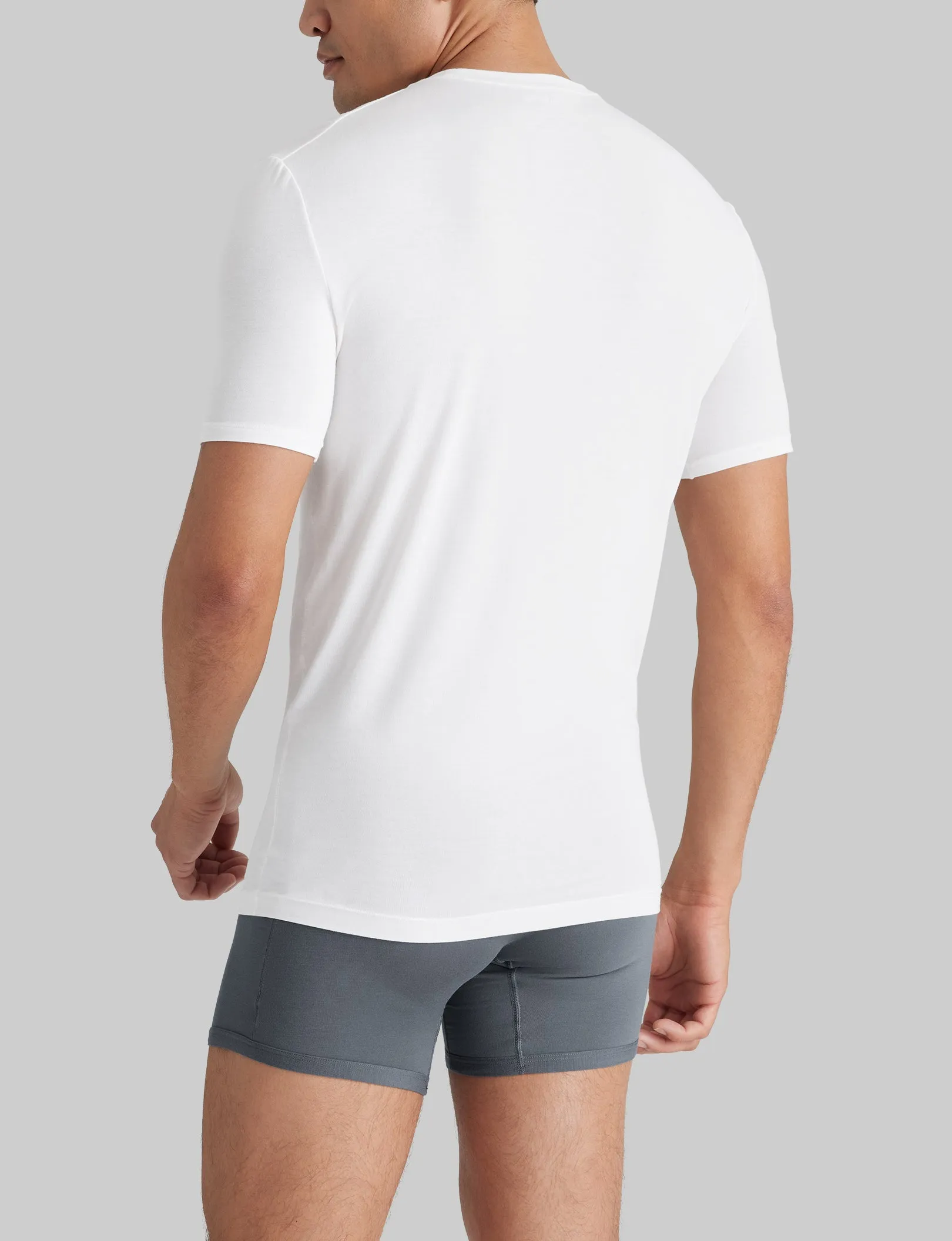 Second Skin Crew Neck Stay-Tucked Undershirt (3-Pack)