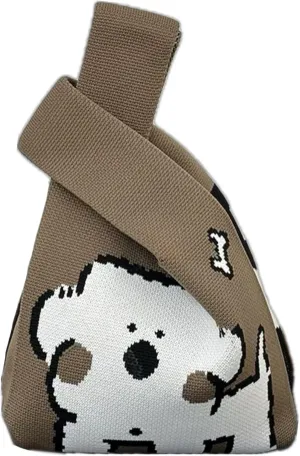 Women's Wrist bag Sleeve Knot Pouch Cute Handbag wristlet bags Portable Purse Gift Bag for Christmas