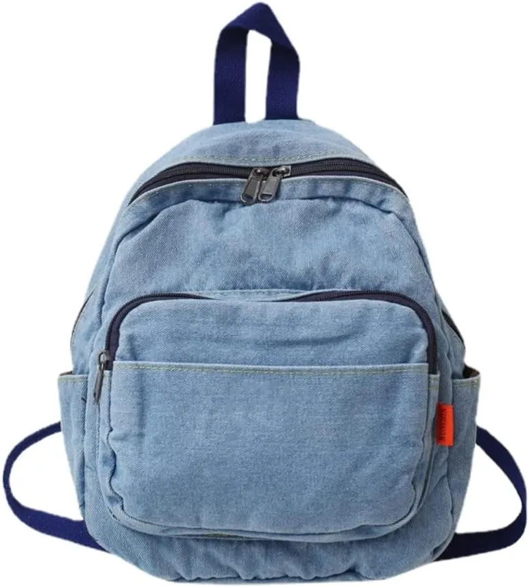 XPONNI Small Backpack Purse for Teen Girls Grunge Accessories Purse Backpack for Women Mini Backpack Purse (Light blue)